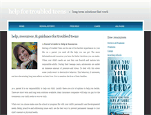 Tablet Screenshot of fortroubledteens.com